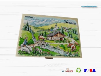 Boite à sucre en bois du jura