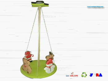 Manège Noel en bois 