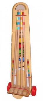jeu de croquet en bois